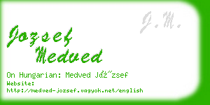 jozsef medved business card